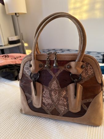 NEU*** TASCHE S. WEITZMAN ECHT LEDER BRAUN***TOP GESCHENK***