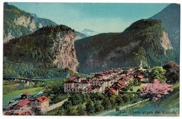 Thusis gegen die Viamala, gelaufen 1909