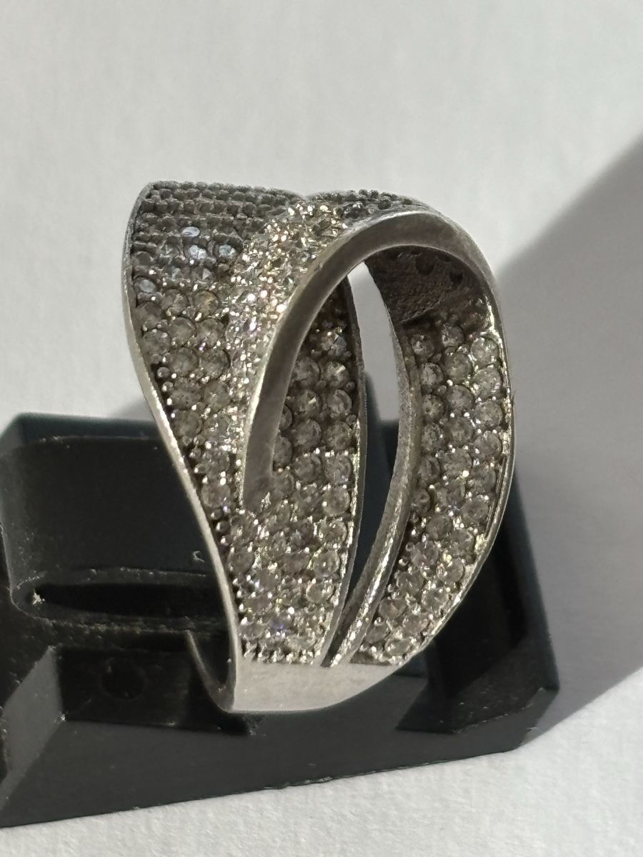 Ringe: Silberring S925 mit Zirkonia , Grösse 17,5 – Gebraucht aus Langnau am Albis von flusspflege 3