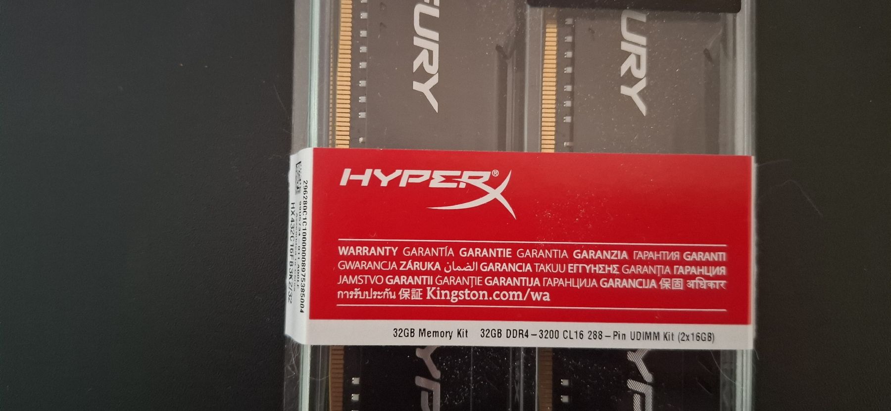 Kingston Componenti elettronici: RAM Fury HyperX 2x16GB – Nuovo e nell'imballaggio originale da St-Saphorin-Morges venduto da J.dut 1