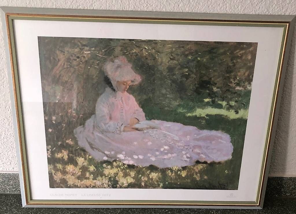 Foto & Immagini: Claude Monet La Liseuse Poster gerahmt – Usato da Zürich venduto da Cds10
