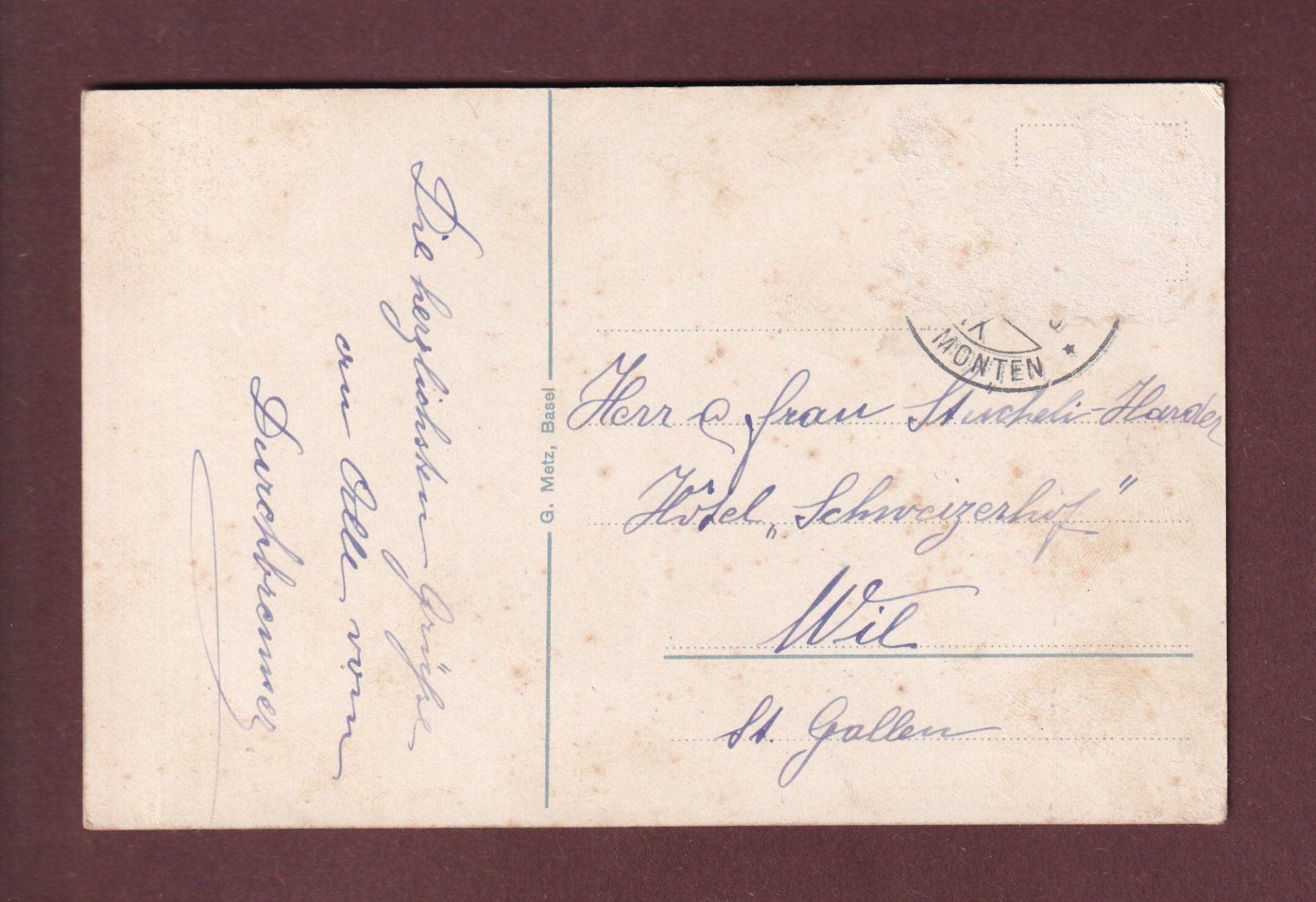 Cartoline postali: ST. GALLEN und Umgebung – Usato da Pully venduto da nicecards 1