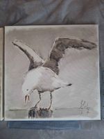 Peinture d'un oiseau, signée