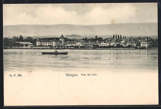 Cartoline postali: AK Morges, Vue du Lac – Usato da Berlin venduto da bartko-reher