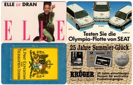 4 volle Deutsche Telefonkarten der S-Serie
