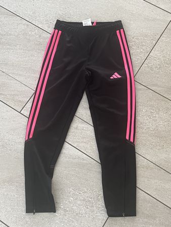 Adidas Trainingshose, Grösse 140, Schwarz/Pink Sport