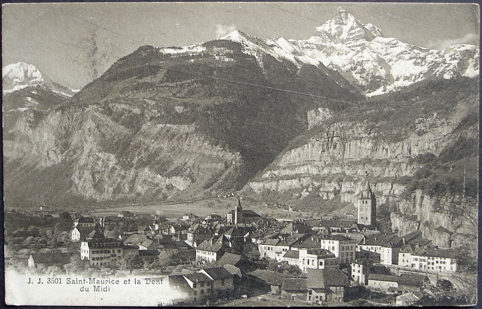 Cartoline postali: SAINT-MAURICE et la Dent deu Midi – Usato da Jona venduto da philajona