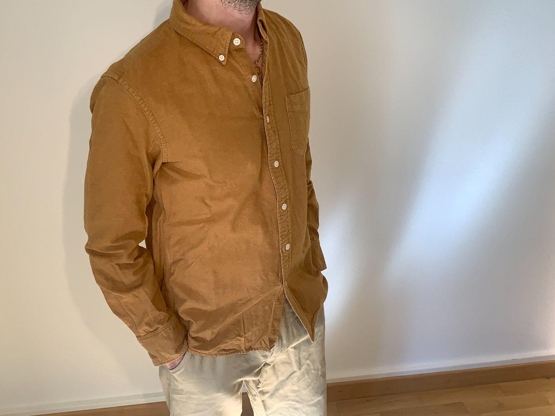 Muji Camicie: Muji Button-Down Hemd, Senfgelb, Grösse S – Usato da Zürich venduto da lor_s6l8 3