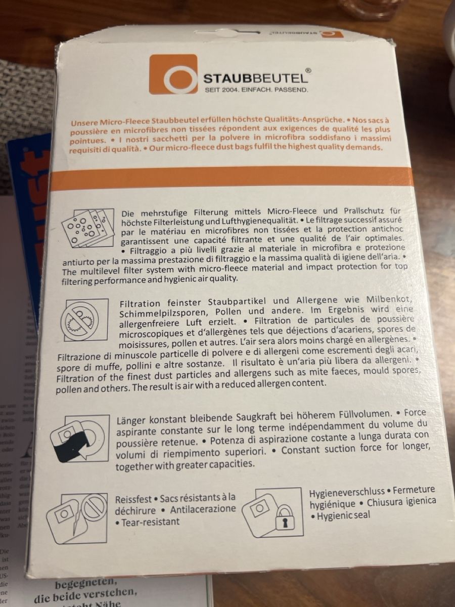 Altro per la casa: Micro-Fleece FEO 06, 4 Stk. - Neu +2 Filter gratis – Nuovo (secondo la descrizione) da Neerach venduto da Summi3 1