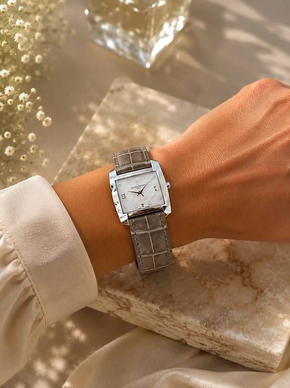 Orologi: Baume & Mercier Hampton Acier & 8 diamants – Usato da Lausanne venduto da Psupergirl 1