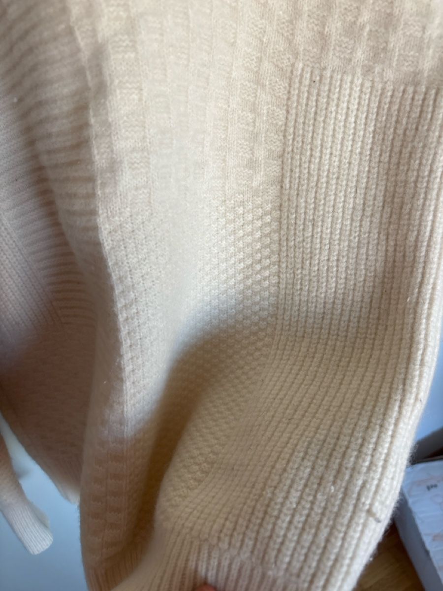 Pullover & Sweatshirts: Pull Fursac en maille texturée, blanc, taille S – Gebraucht aus GENÈVE von Gaasss 3