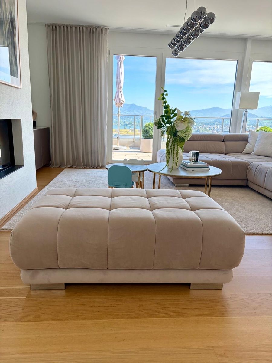 Sofas: Ecksofa mit Hocker, Mikrofaser – Gebraucht aus Altendorf von joe_v6v2 6