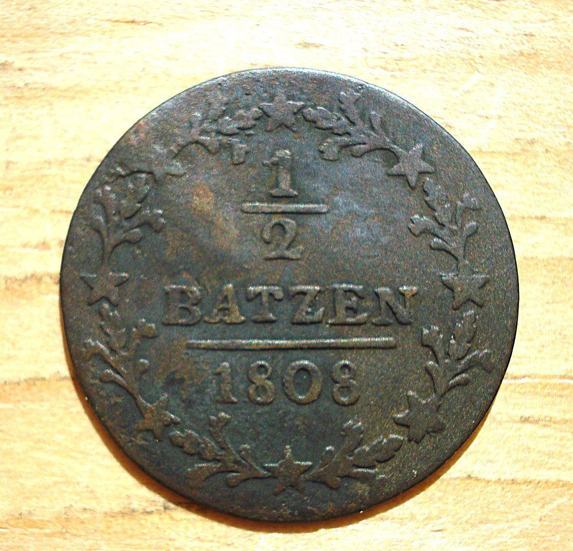 Toutes les monnaies: (D3) Aargau Halbbatzen 1808 – D'occasion à Erlach par Net-Coins