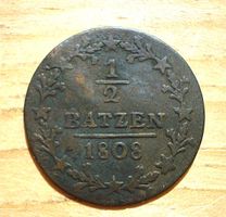 (D3) Aargau Halbbatzen 1808