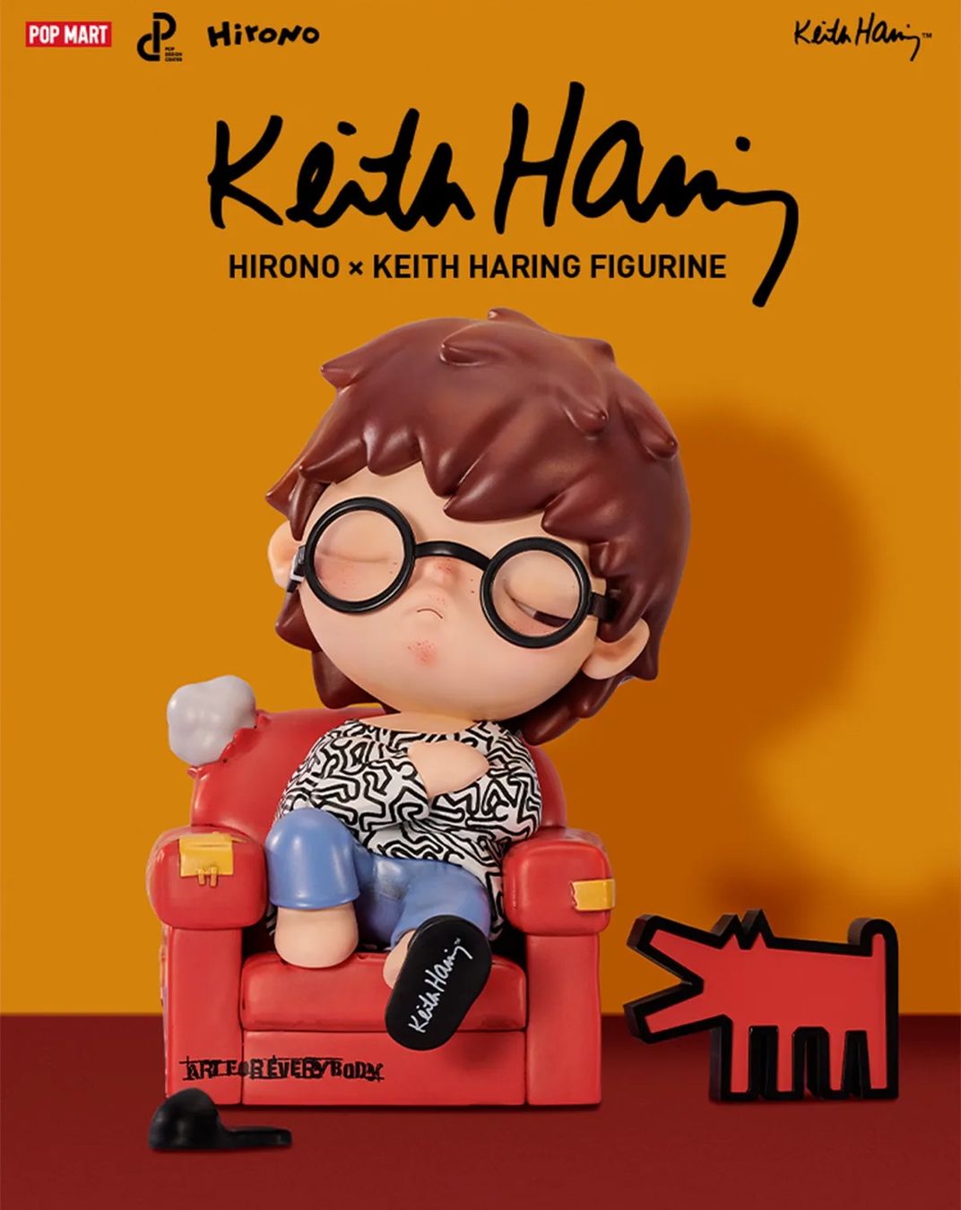 Pop Mart Figuren: Pop Mart Hirono x Keith Haring Figure 15cm – Neu und originalverpackt aus Glattbrugg von arttoy.land