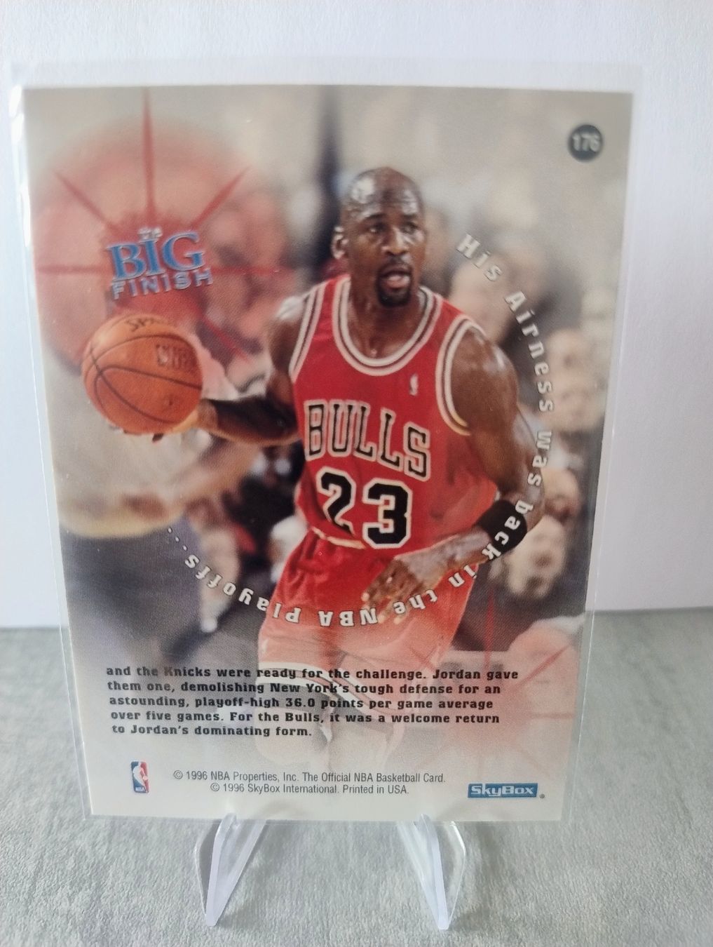 Nba Sammelbilder & Trading cards: NBA 1996 HOOPS MICHAEL JORDAN BIG FINISH – Neu (gemäss Beschreibung) aus Martigny von julionix 1