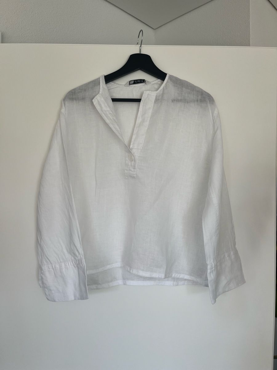 Zara Camicette: Leinenbluse weiss von Zara – Usato da Bern venduto da noe_vt6q