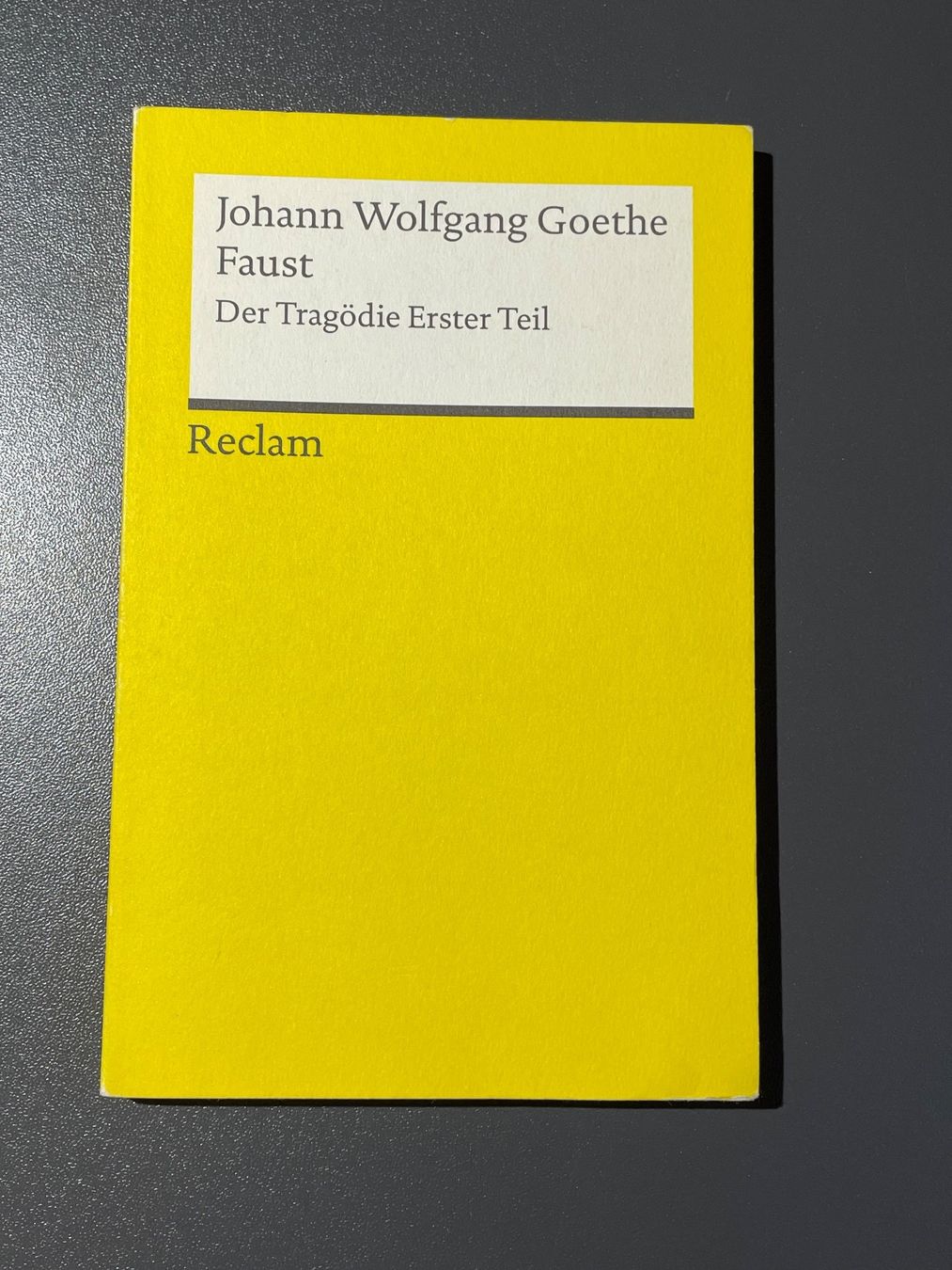 Bücher: Der Tragödie Erster Teil  J.W Goethe Faust – Gebraucht aus Chamoson von daleva0204