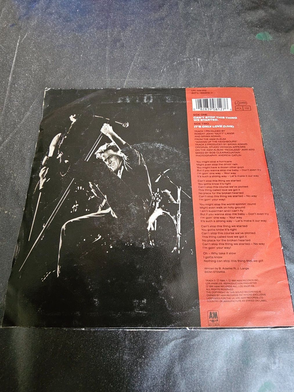 Dischi in vinile: Vinyl, 7" LP - Bryan Adams, Can't Stop This Thing We Started – Usato da Biberist venduto da Foolio0 1