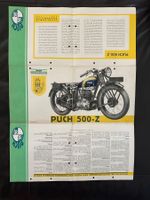 PUCH 500-Z Motorrad Doppelkolben-System Original-Prospekt