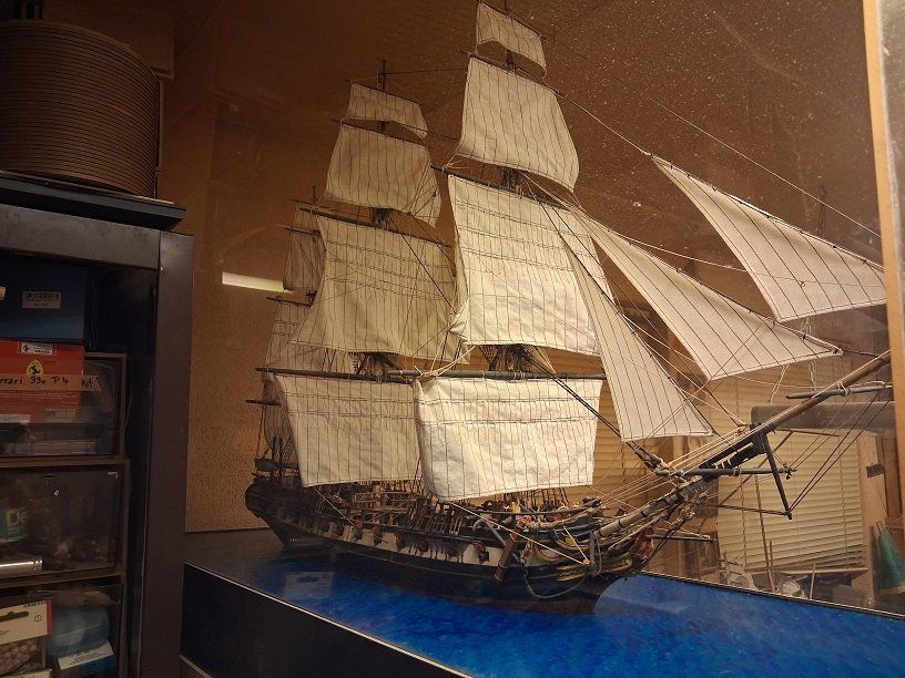 Kit di modellismo & Modellini statici: Frégate américaine 1799 - maquette d'exposition cl. musée. – Usato da Mézery-près-Donneloye venduto da denzer 6
