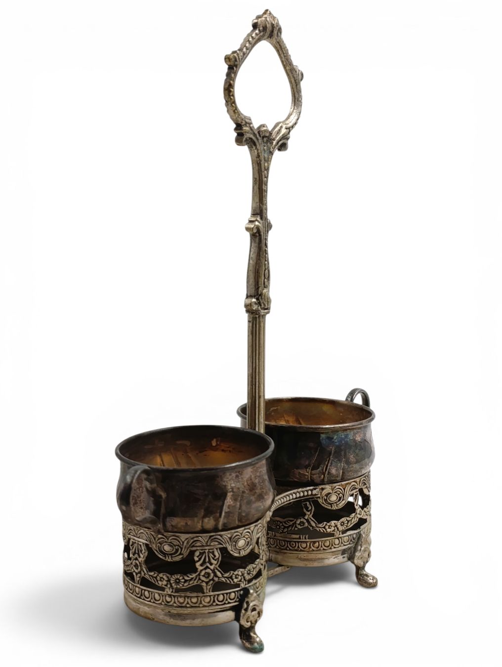 Statuette: Versilbertes Menage-Set – Usato da Hochfelden venduto da Historium 1