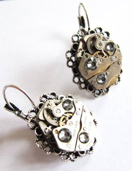 Altri gioielli: 1 Paar Uhrknall`s Steampunk Ohrhänger – Nuovo (secondo la descrizione) da Schwanden GL venduto da UHRKNALL 1