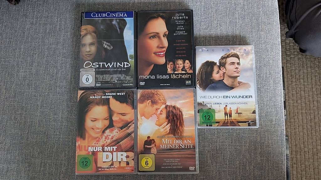 Tutti i DVDs: 9 DVDs / Mona Lisa lächeln / Nur mit dir / usw – Usato da Nussbaumen AG venduto da sziszi89
