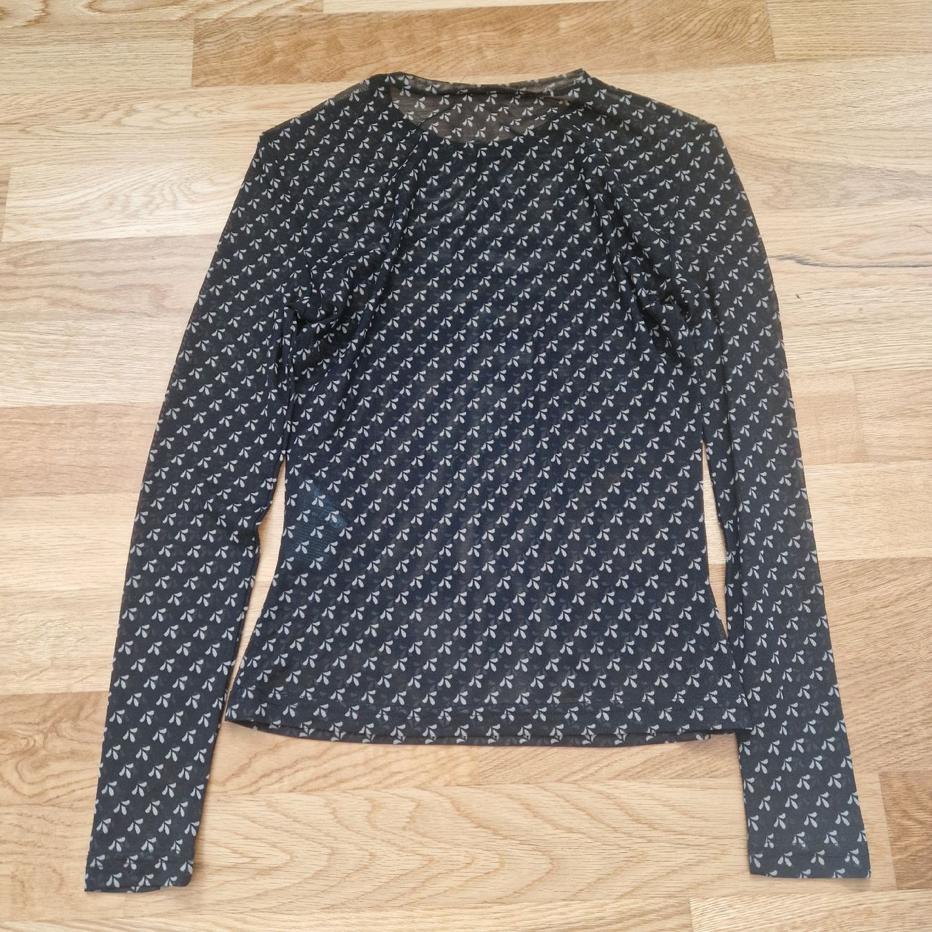 Top: Langarm Mesh Top Gr. S schwarz Muster – Nuovo e nell'imballaggio originale da Frenkendorf venduto da gca_d2qp 3