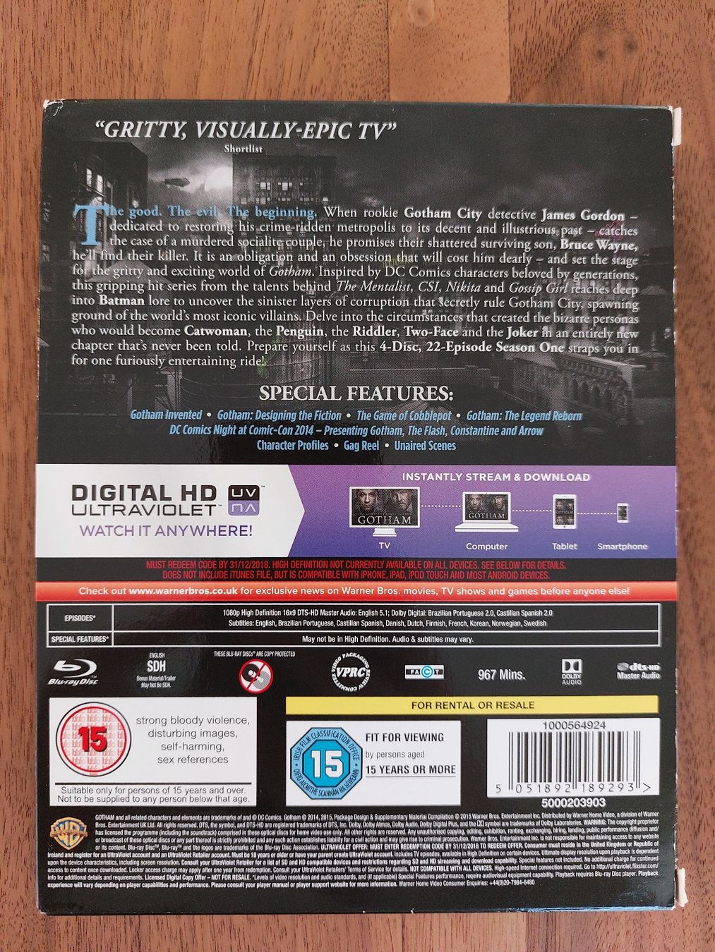 Tutti i DVDs: Blu Ray - Gotham Erste Staffel / Season – Usato da Rheinfelden venduto da FilmAuktion 1