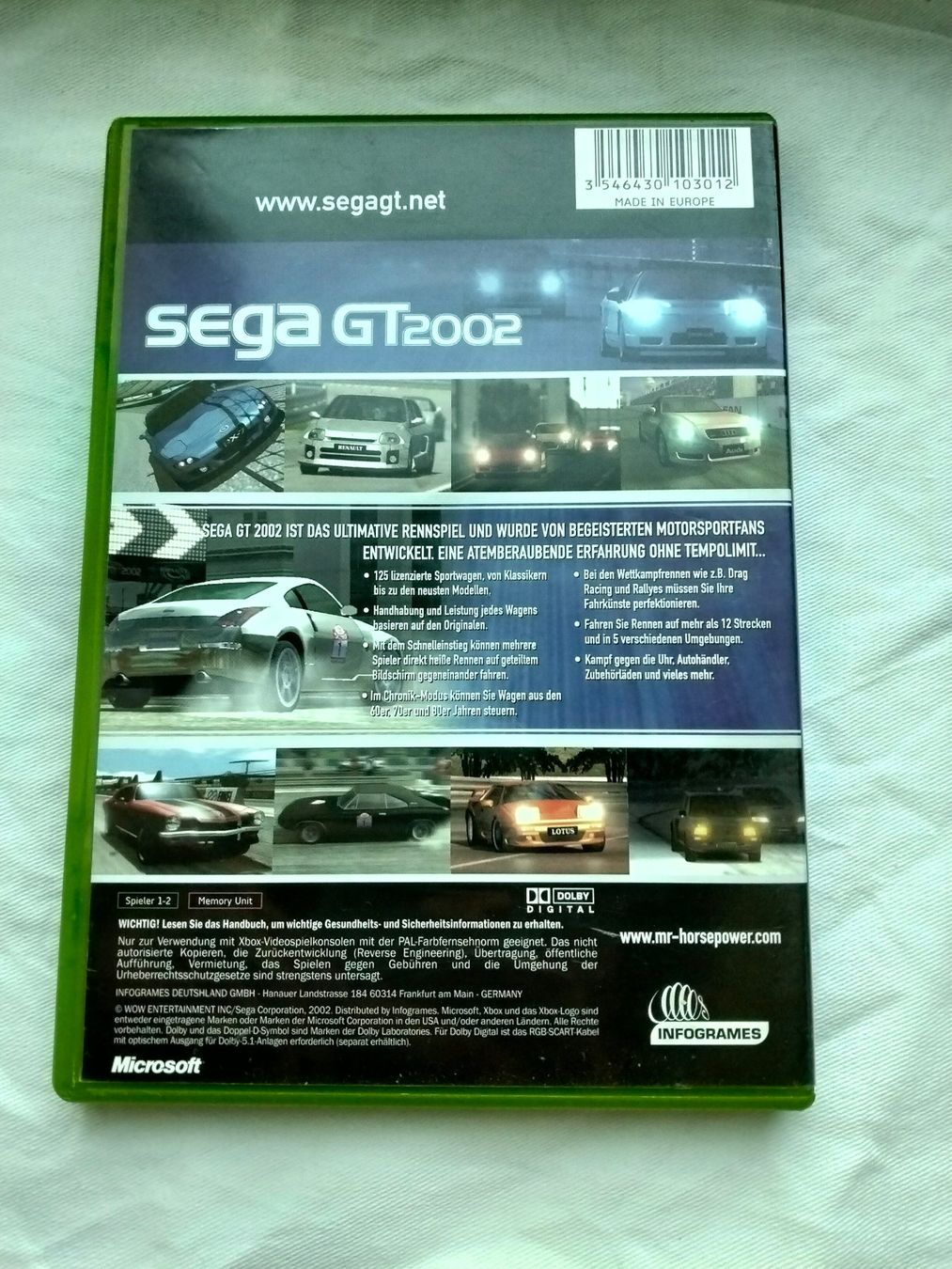 Sega Spiele: Sega GT2002 Xbox Original PAL complet – Gebraucht aus Ecublens VD von LeoWaigFang 2