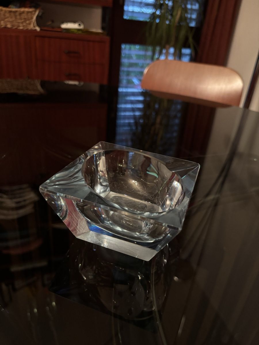 Murano Cendriers: Murano Glas Aschenbecher Design 70er / crystal ashtray – D'occasion à Lugano par rrkivio