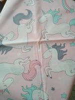 Kinderstoff mit Einhorn Rosa (Baumwolle)