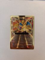 Pokemon Charizard Gold Card Base Set mod played