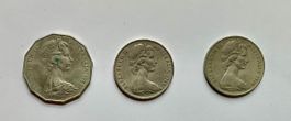 Drei Australische Münzen 20 & 50 Cent