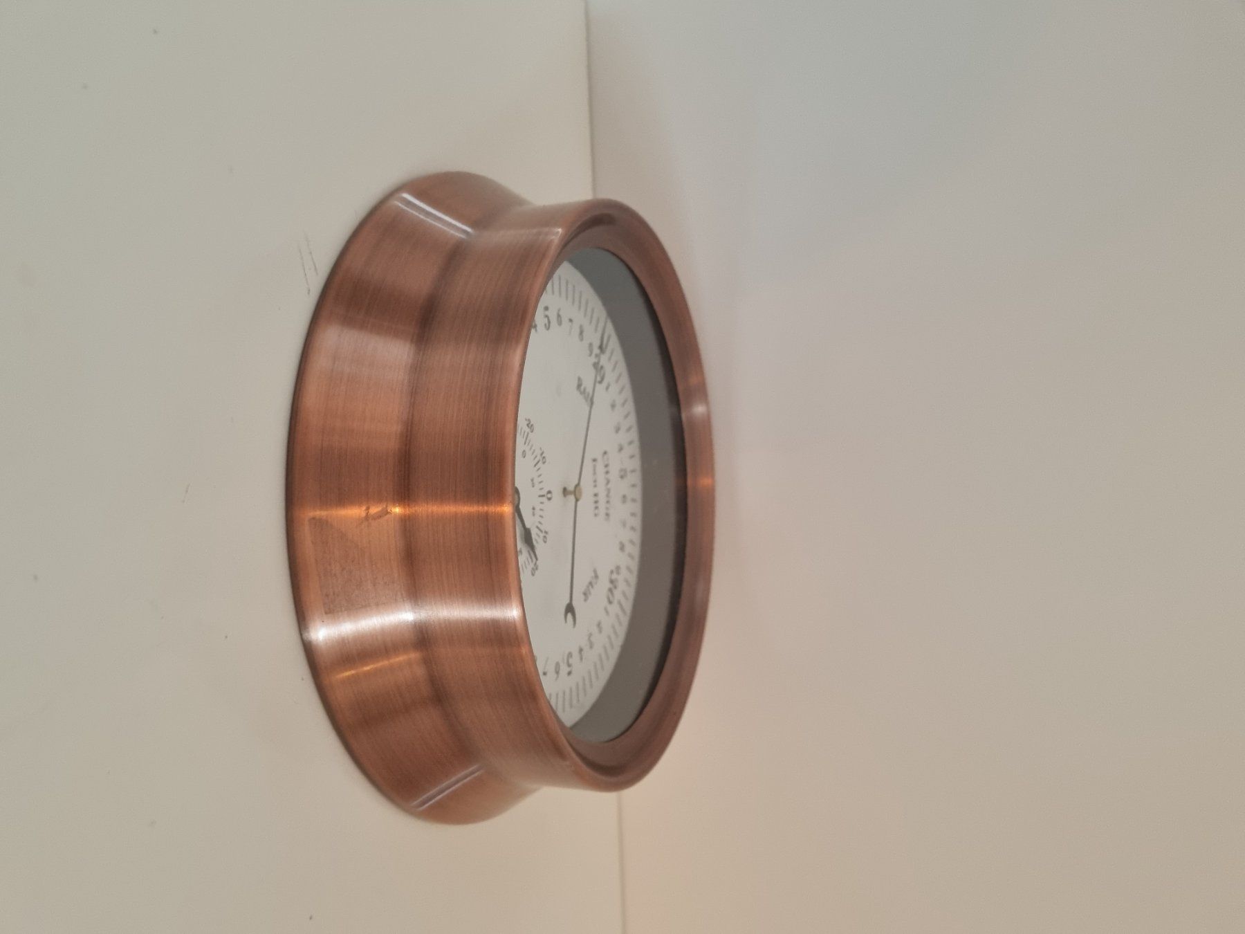 Sonstige antike Technik & Geräte: Analoges Barometer mit Thermometer Kupfer gebraucht – Gebraucht aus Weiach von lor_f6sn 2