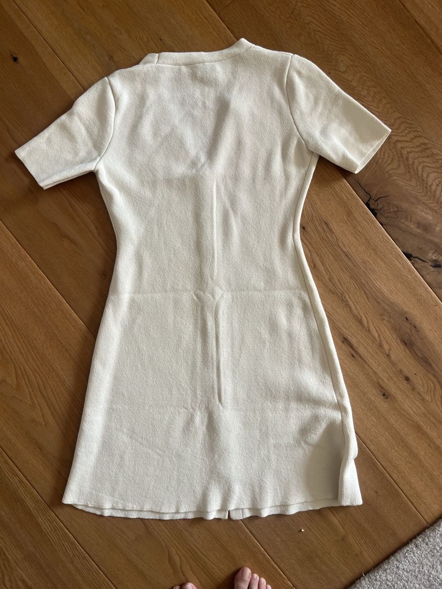 Zara Vestiti: Zara Strickkleid in Creme, Grösse S – Usato da Riehen venduto da SalomeTramer 2