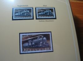 Abart Dampflock 1947, **, "Farbton blauschwarz"