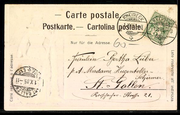 Cartes postales: Herisau, Ortsansicht mit Säntis, Passep – D'occasion à Berlin par bartko-reher 1