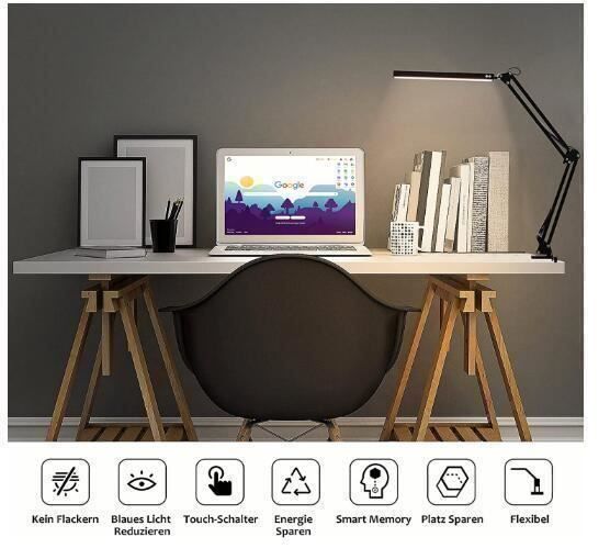 Lampade: LED Schreibtischlampe Klemmbar – Nuovo (secondo la descrizione) da Thun venduto da nuonuo 2