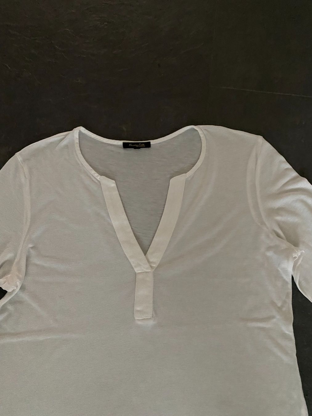 Top: MASSIMO DUTTI Gr. 38 Oberteil offwhite – Usato da Bonstetten venduto da VCLS 1
