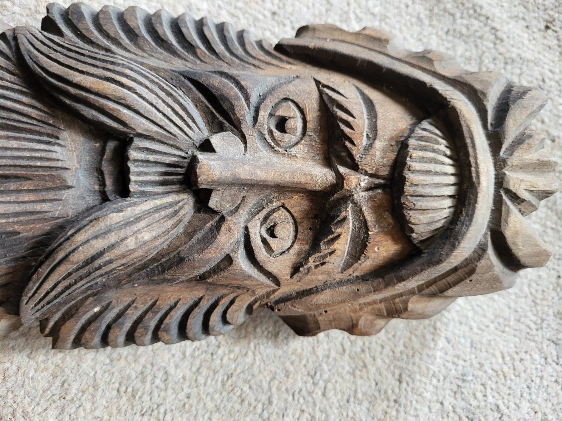 Sculture & Statue: ODIN FIGUR HOLZ 60X12X6 cm – Usato da Turbenthal venduto da kai_6277 6