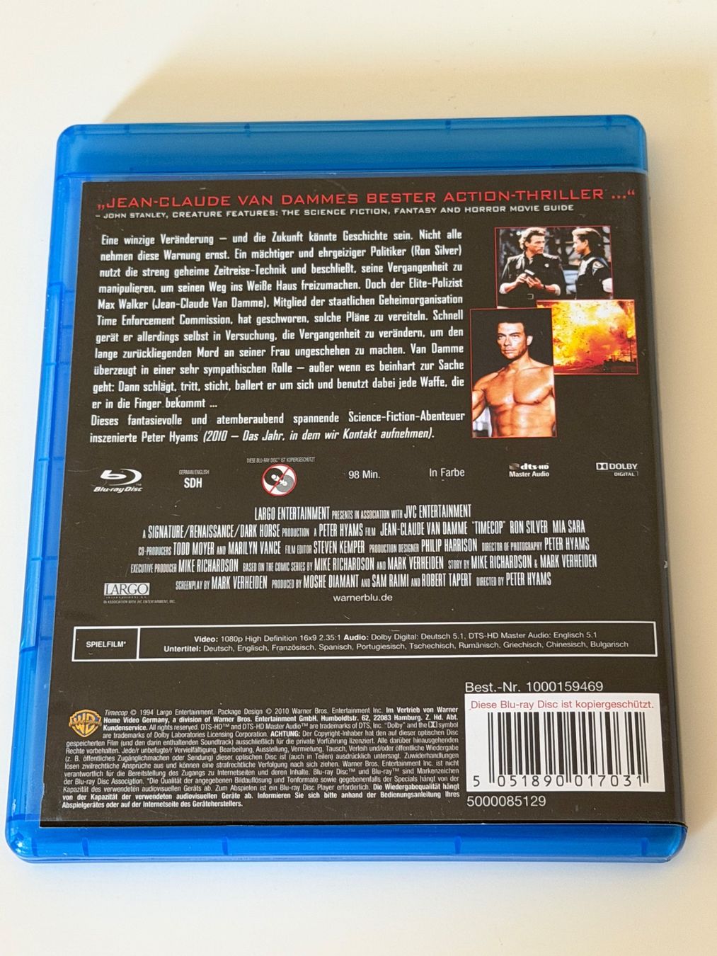 Tutti i DVDs: Blu-ray Timecop Jean-Claude Van Damme – Nuovo (secondo la descrizione) da Altstätten SG venduto da sheamus 1