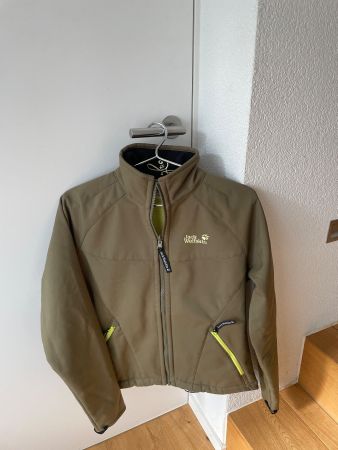 Jack Wolfskin Damen Softshelljacke oliv gelb Grösse M
