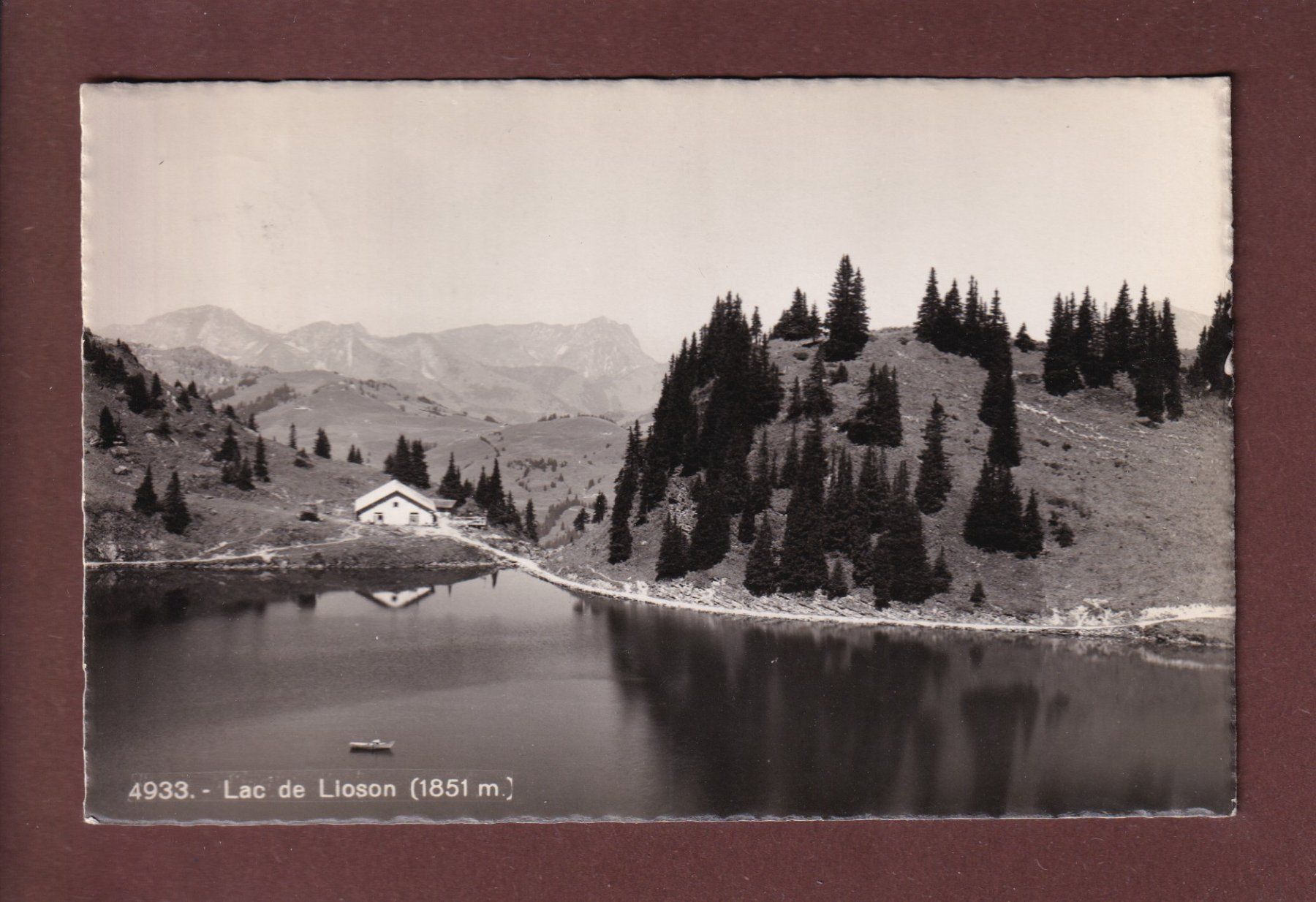 Cartoline postali: LAC DE LIOSON - 1949 – Usato da Pully venduto da nicecards