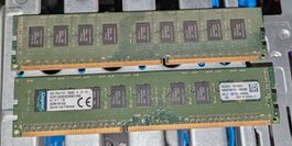16 GB kit (2x 8 GB) DDR3-1333 10600E ECC UDIMM RAM