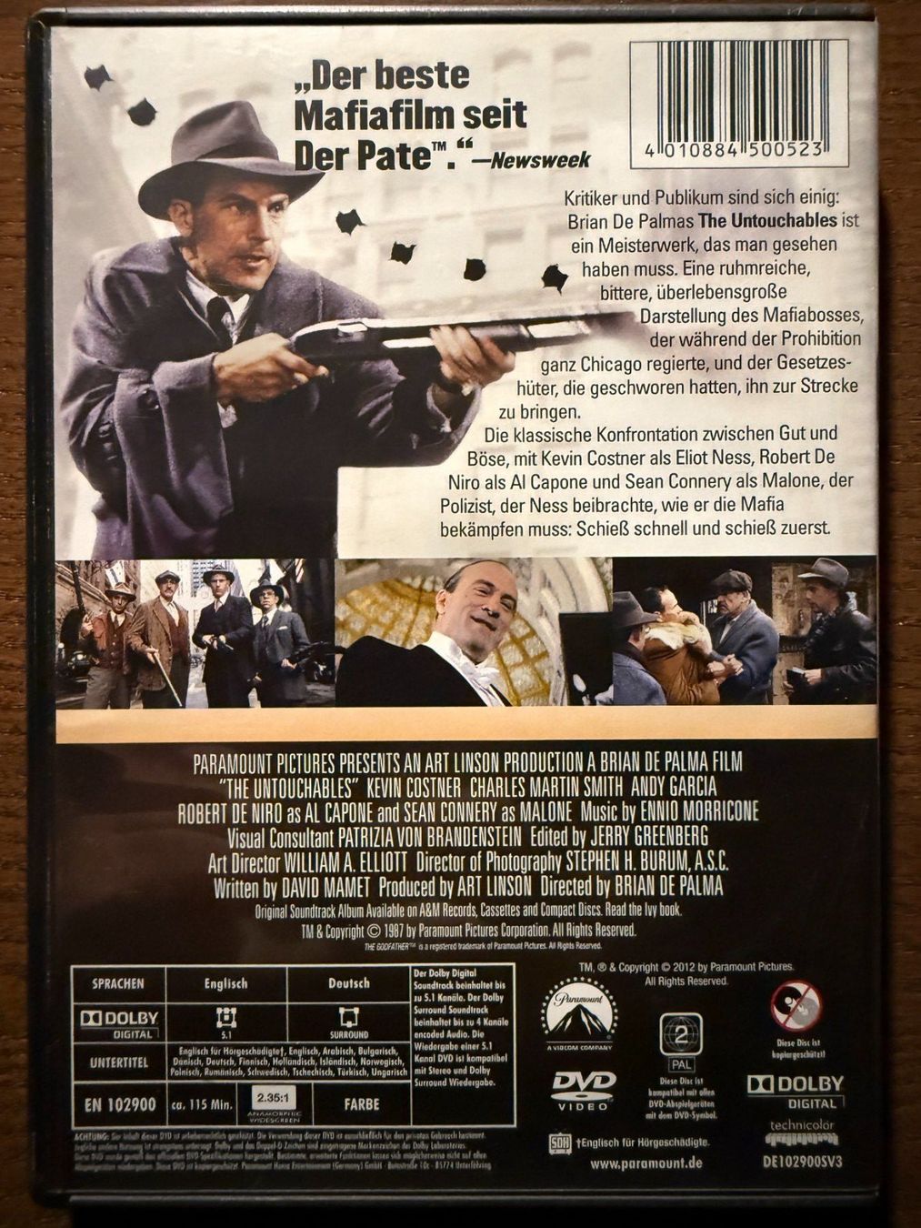 Tutti i DVDs: The Untouchables – Usato da Zürich venduto da FilmFreunde 1