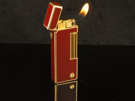 Dunhill Rollagas Feuerzeug neuwertig mit beliebter 90°Flamme