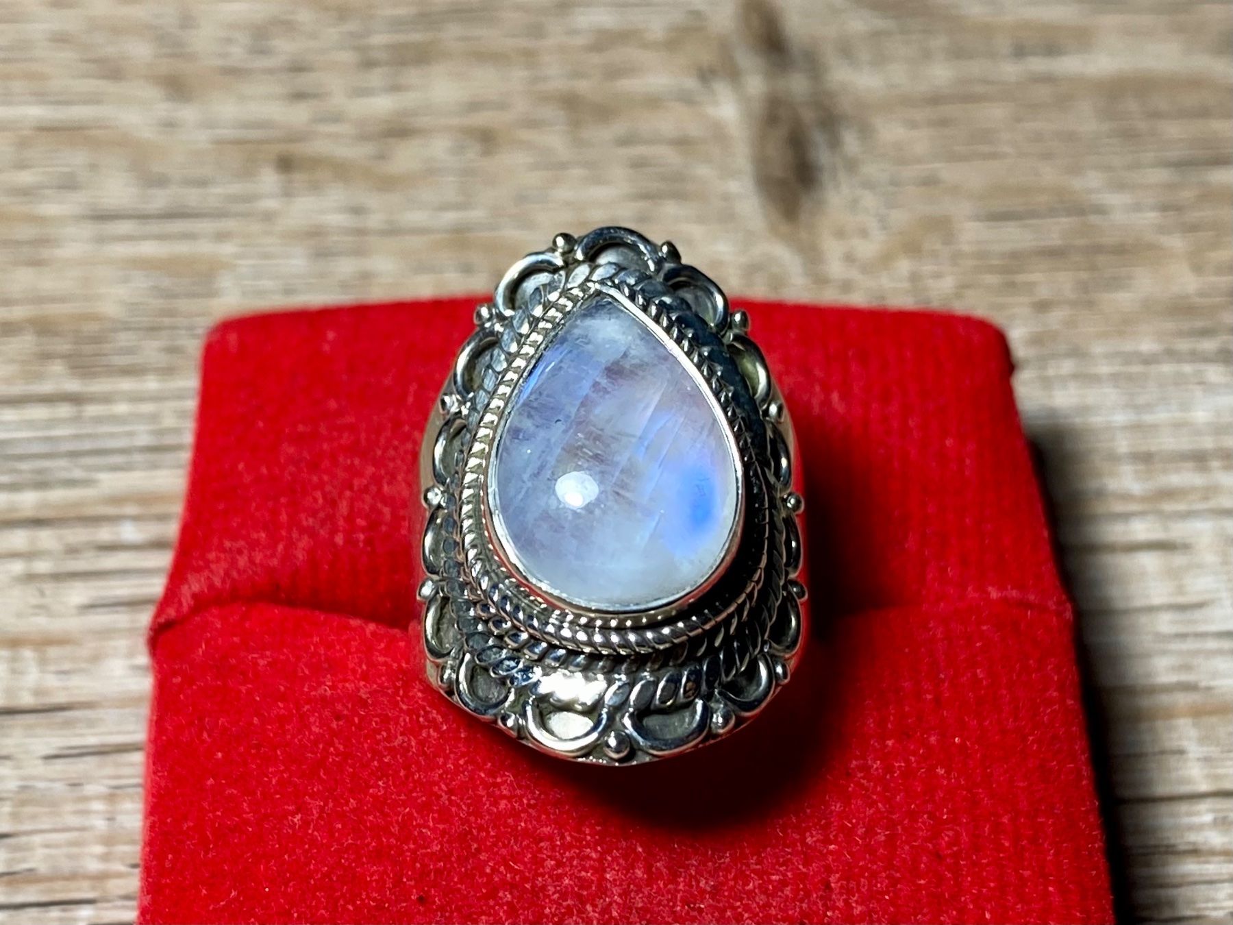 Anelli: Orientalischer Silber 925 Ring mit natürlichem Mondstein – Nuovo e nell'imballaggio originale da Laax venduto da Kiki_Kingdom3 9