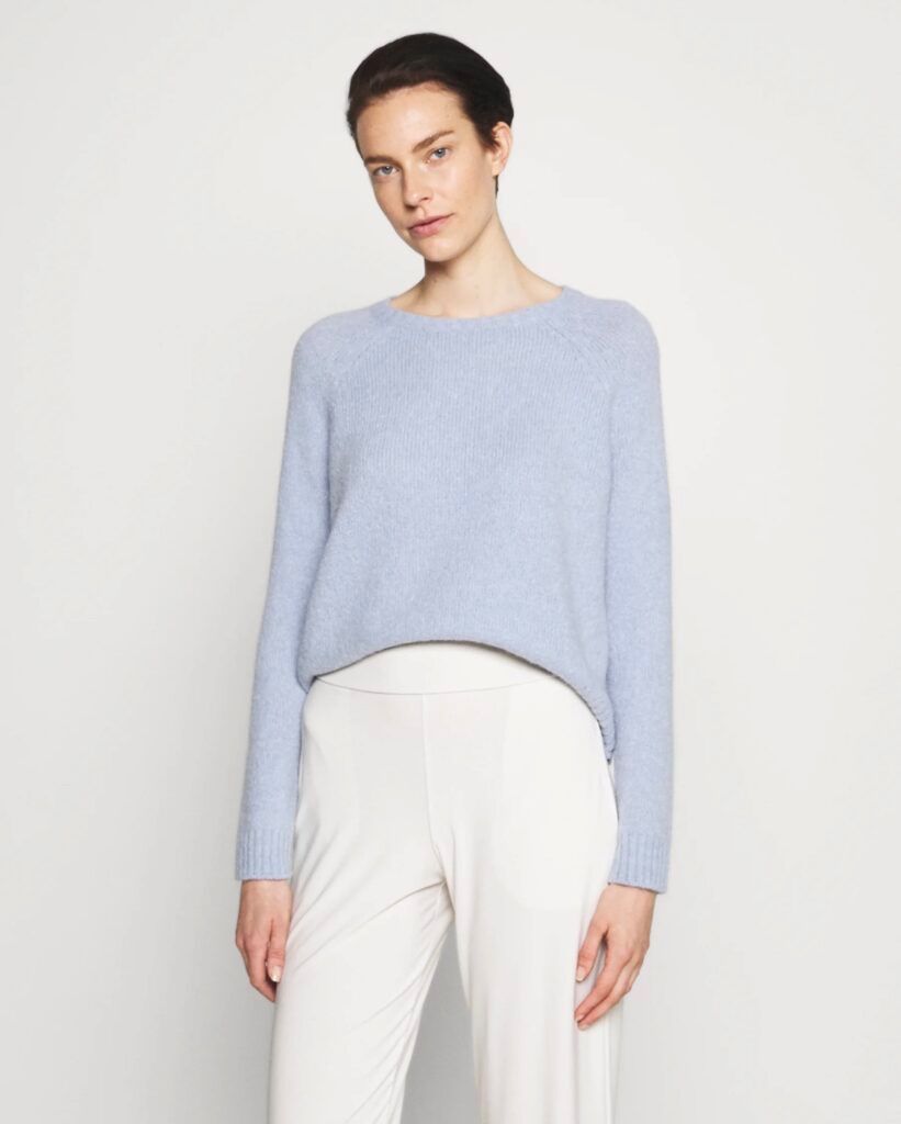 Max Mara Maglioni & Felpe: Max Mara Weekend LA Pullover GEO mit Alpaka hellblau Gr XL – Nuovo e nell'imballaggio originale da Zürich venduto da rar_b2y9 2